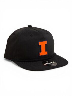 Illinois Fighting Illini Orange 3D Classic Rope Hat- Black